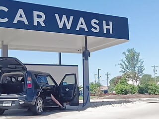 Haybabe at the Carwash