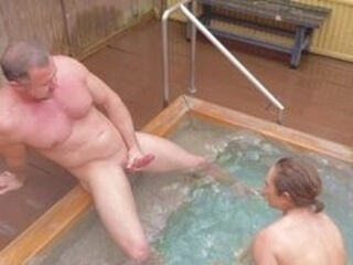 Hot Amateur Couple Makes Love in Exotic Private Hot Springs Bath