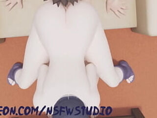 Hinata sex kiba cheating bitch wife animated 3d