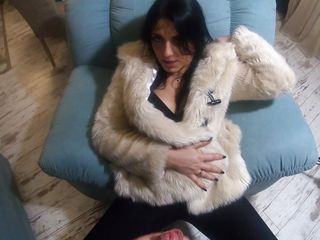 Face Fuck While Wearing White Fur Coat and Ugg Boots 208