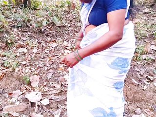 Desi outdoor jungle sex. Stepmom hardcore fucking stepson big dick in forest. Telugu dirty talks. Full video.