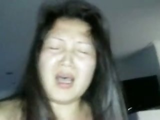 Fat Chinese wife reaches orgasm when I drill her pussy